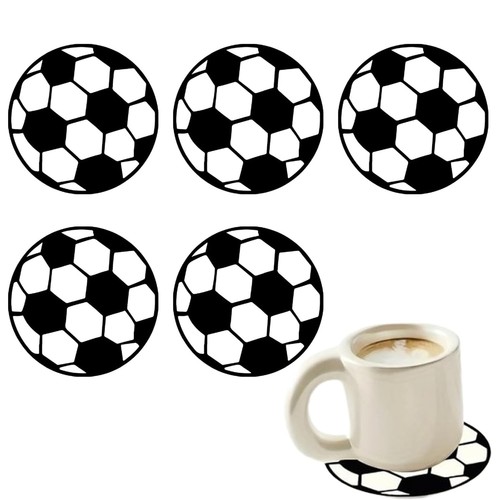 5er set fußball untersetzer - 5er,