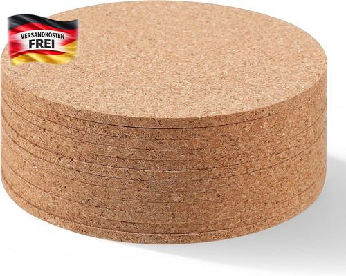 Korkuntersetzer set stück - set, 12
