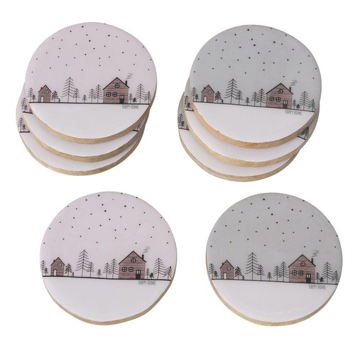 Teiliges set untersetzer - 4,