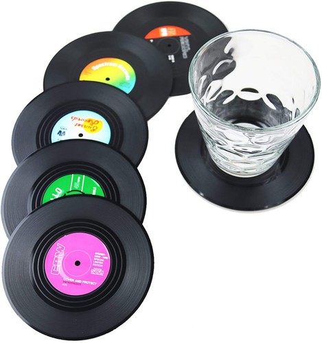 Retro vinyl untersetzer - retro, lp