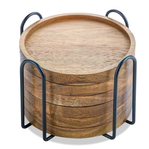 Untersetzer gläser holz 6er - gläser,