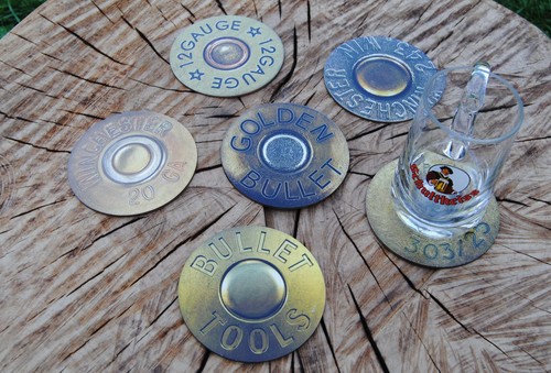 6er set untersetzer holz bier - holz,