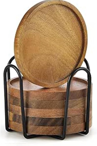 Schicke untersetzer holz - holz, rund