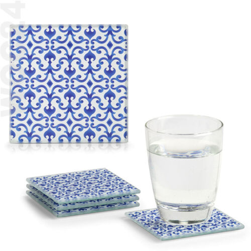 4er set glasuntersetzer - set, glas