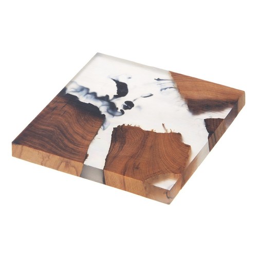 Untersetzer holz river 8x8 - holz, cm