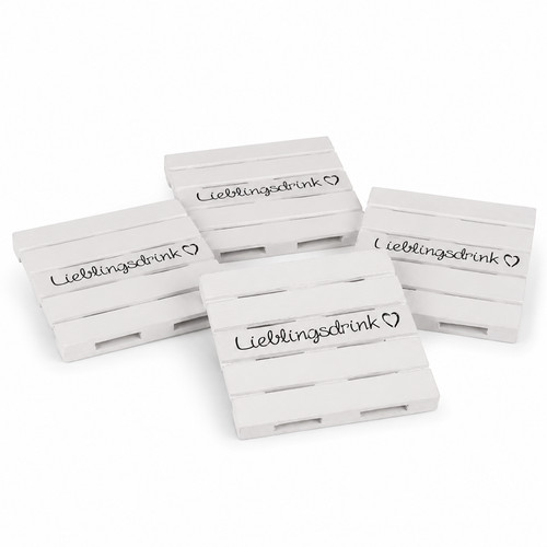 Glas getränkeuntersetzer - 4x, glas-/getränkeuntersetzer