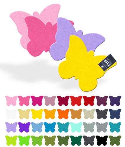 Schmetterling filz untersetzer - schmetterling,